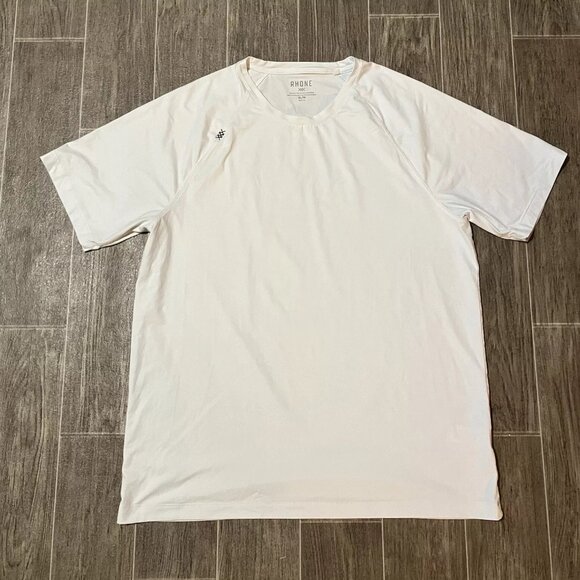 Rhone T Shirt Mens XL White Short Sleeve Crewneck Performance Workout - Picture 1 of 4